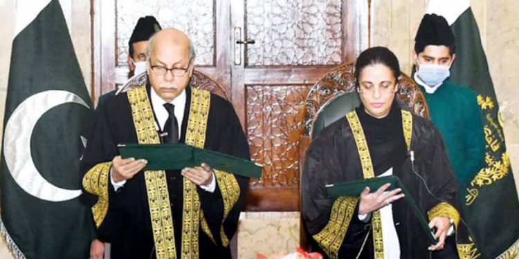 Pakistan’s first female Supreme Court judge sworn in